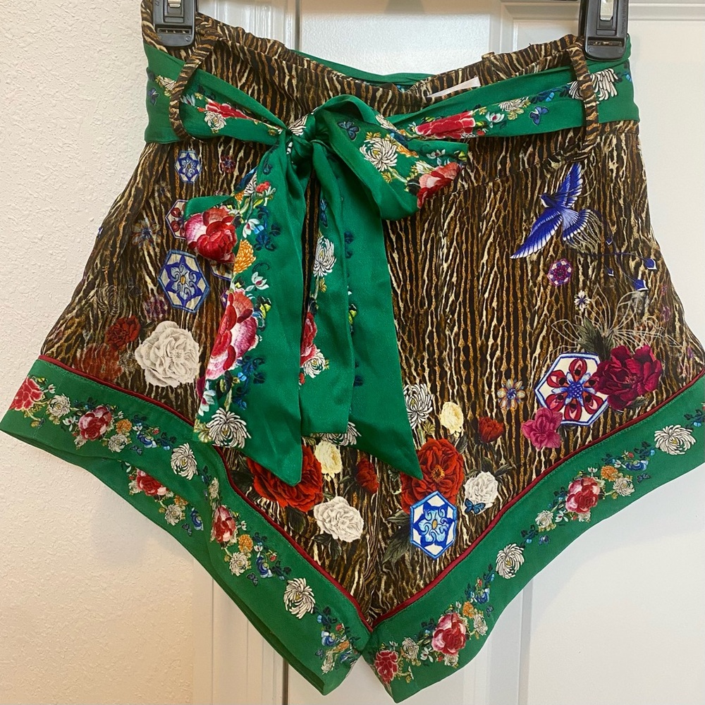 Camilla “Jewel of Jupiter” High cut shorts XS